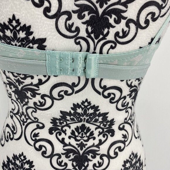 Jessica Simpson Light Blue Butterfly Print Push-Up Bra 34B - Picture 8 of 9